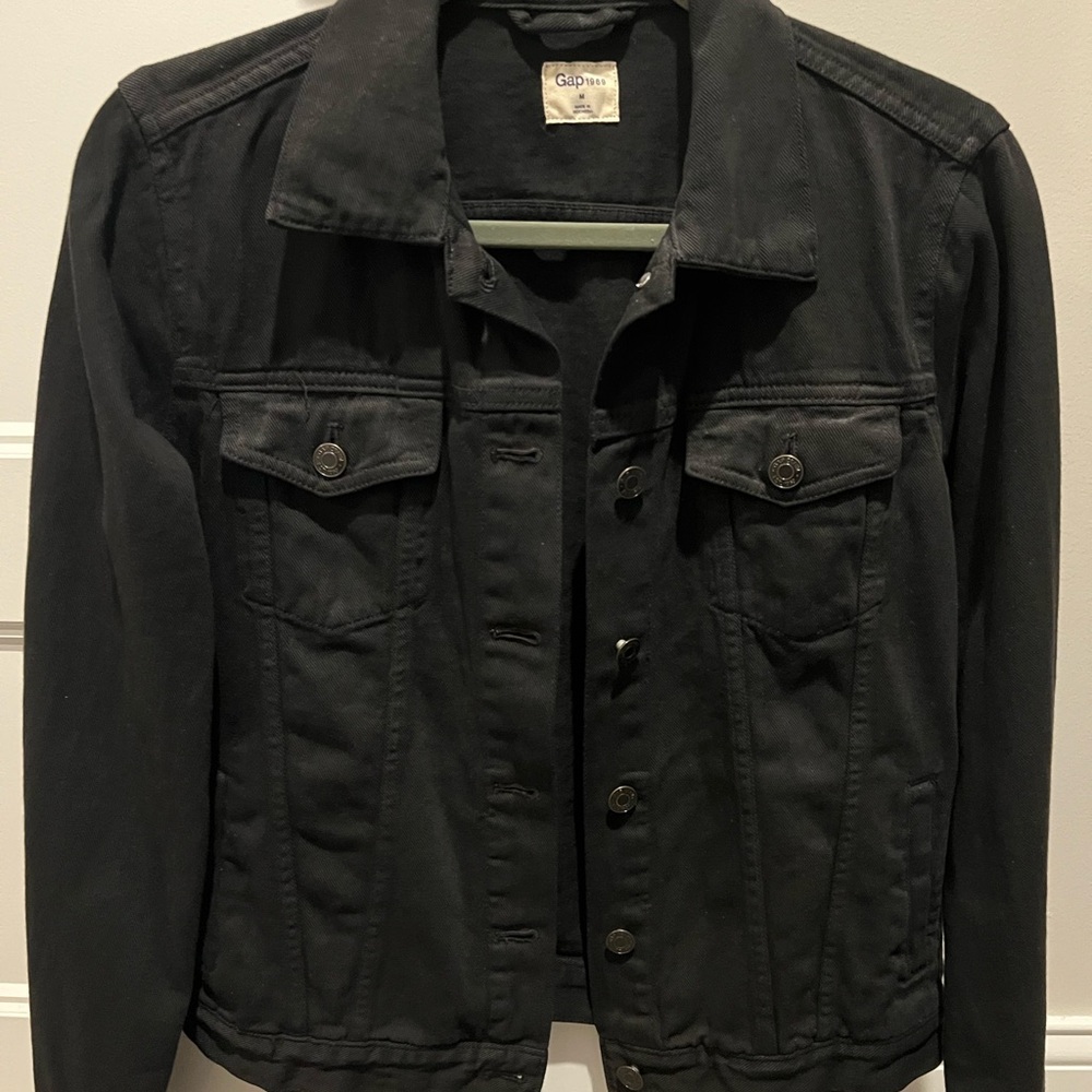 Gap Black Denim Jacket, Size M